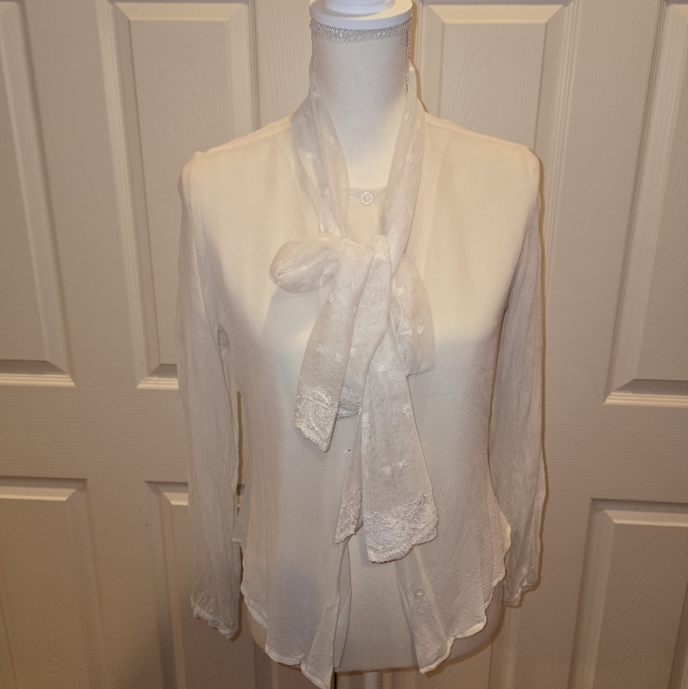 Coldwater Creek Cream Blouse